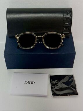 DIOR Blacksuit Clear Frame Sunglasses